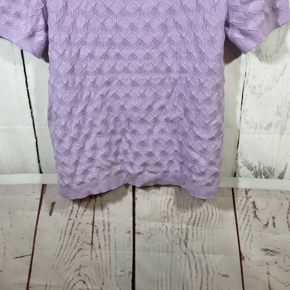 Abercrombie Fitch Stitch Button Through Sweater Polo Men‎ M Textured Knit Preppy